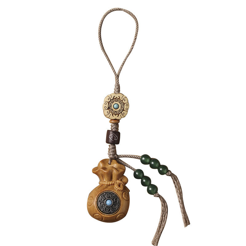 Sandalwood Om Mani Padme Hum Key Chain & Phone Hanging