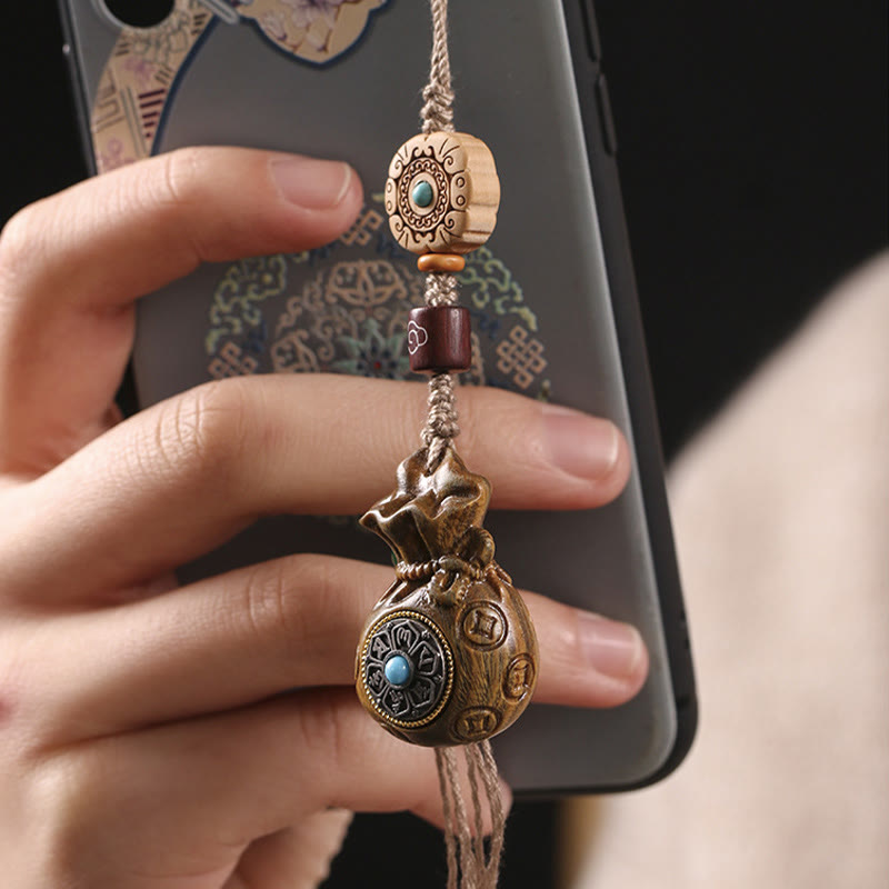 Sandalwood Om Mani Padme Hum Key Chain & Phone Hanging