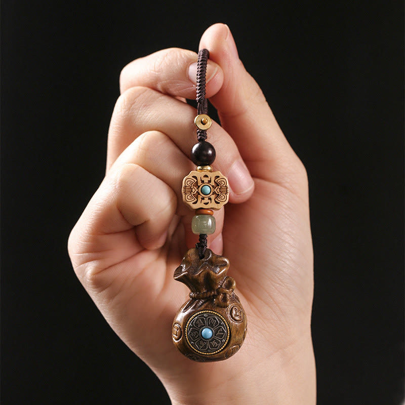 Sandalwood Om Mani Padme Hum Key Chain & Phone Hanging