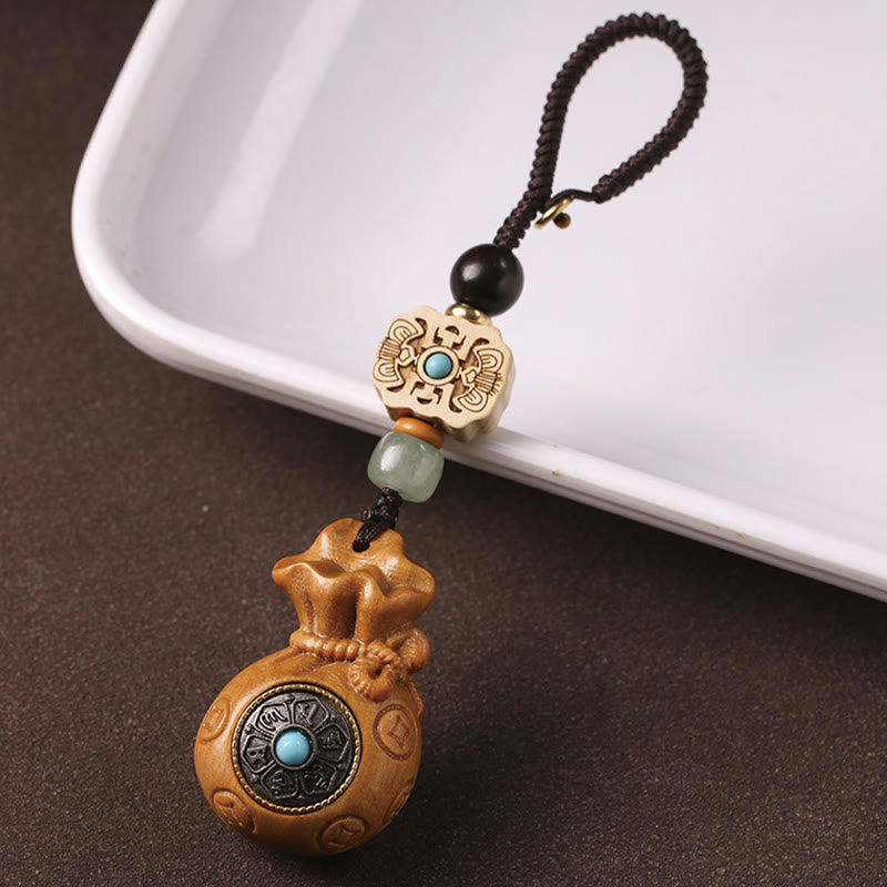 Sandalwood Om Mani Padme Hum Key Chain & Phone Hanging