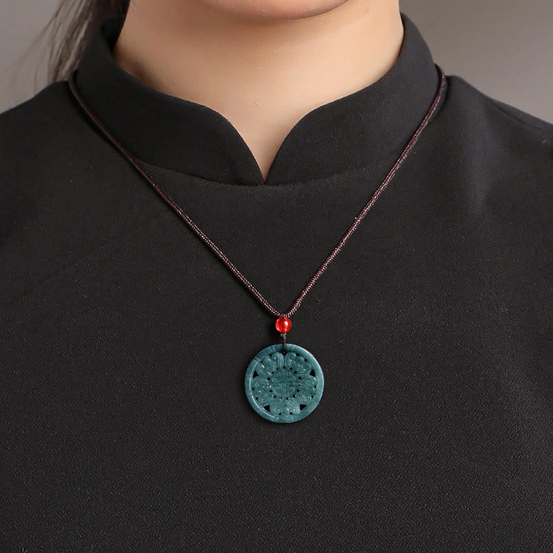 Jade Ingot Abundance Necklace | Prosperity Pendant