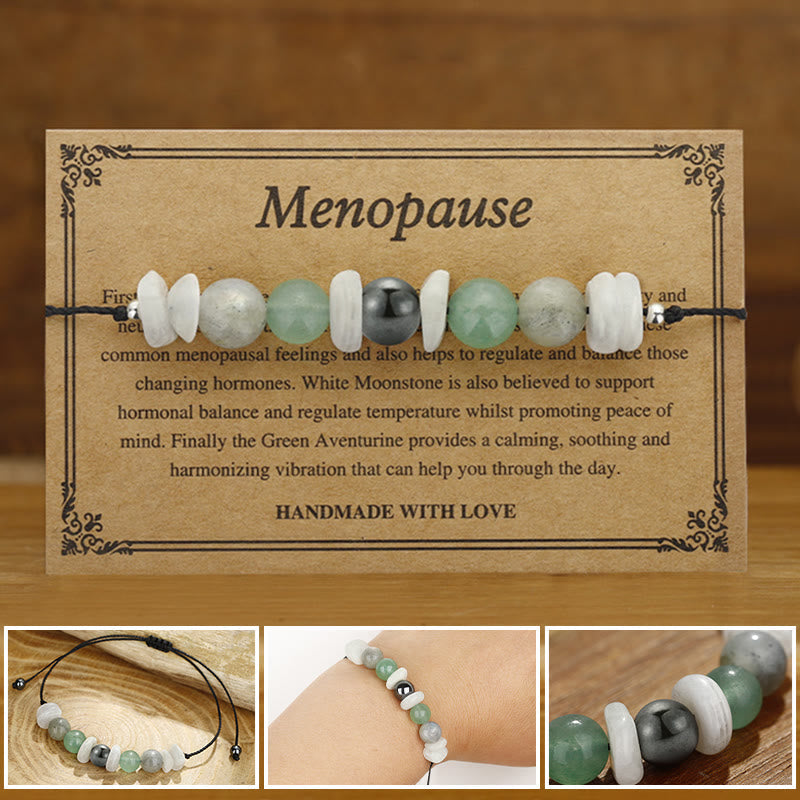 Menopause Labradorite Healing Bracelet with Moonstone & Aventurine
