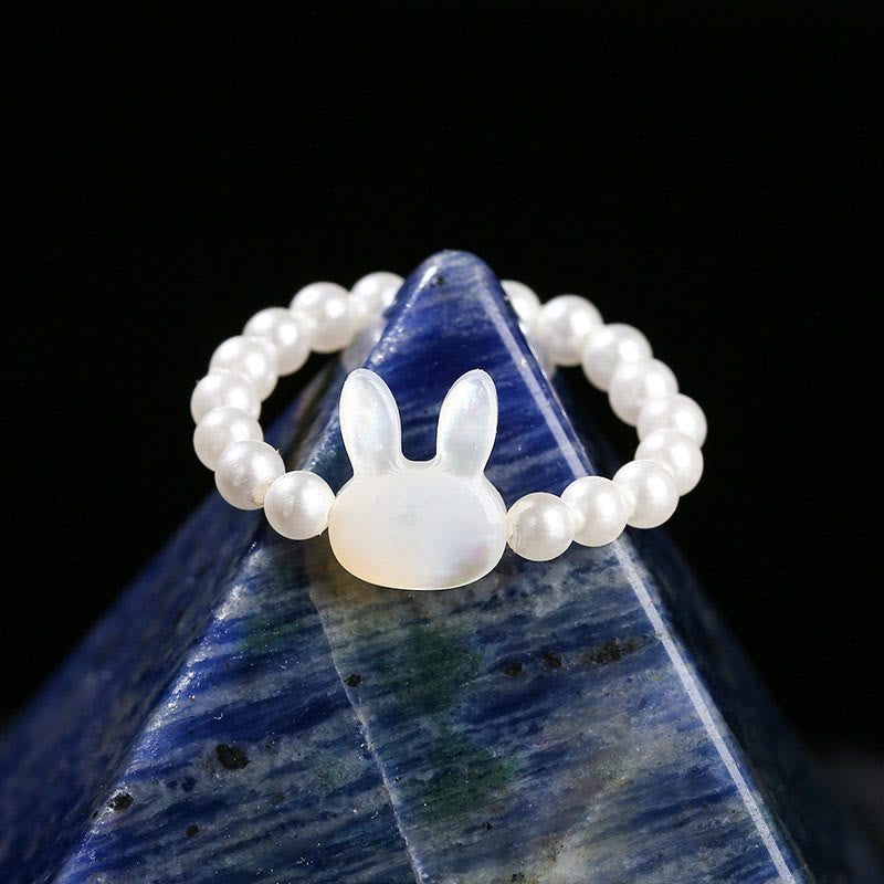 3mm Tridacna Stone Spiritual Healing Ring