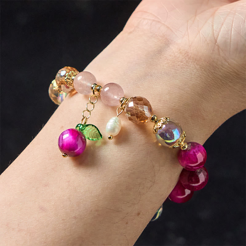 10mm Red Tiger Eye Protection Bracelet for Women