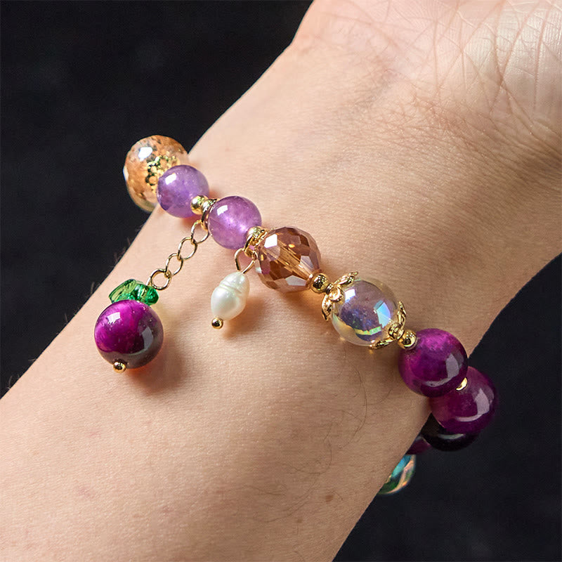 10mm Red Tiger Eye Protection Bracelet for Women