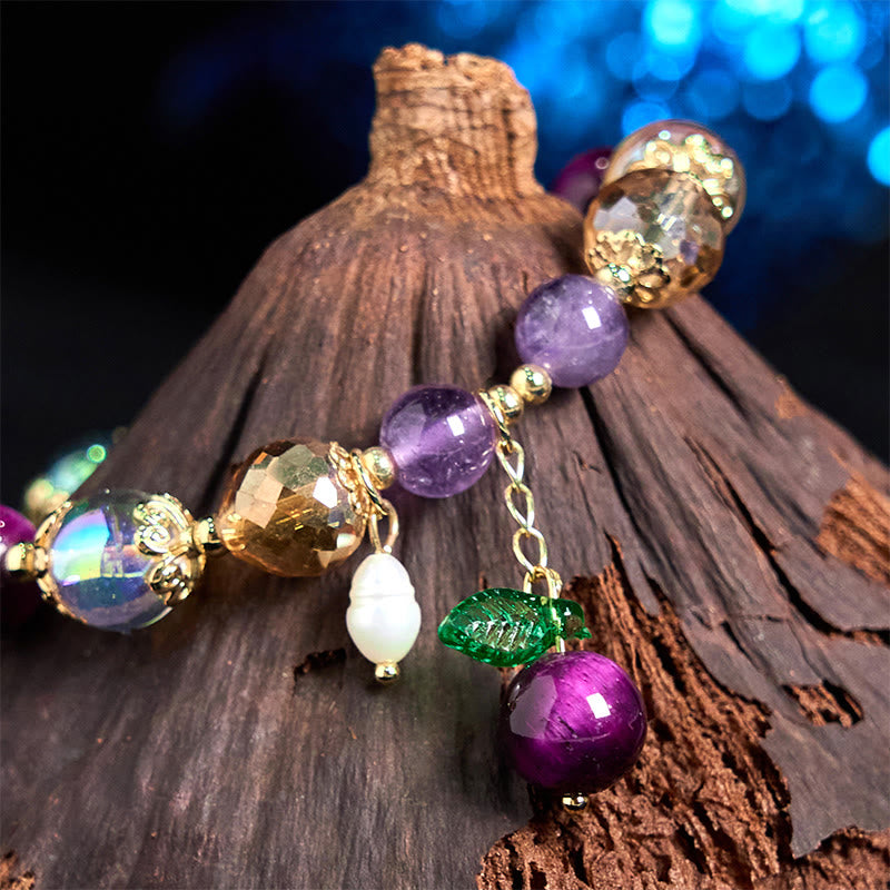 10mm Red Tiger Eye Protection Bracelet for Women