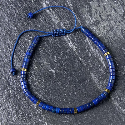 Adjustable 4mm Lazurite Positive Balance Spiritual Bracelet