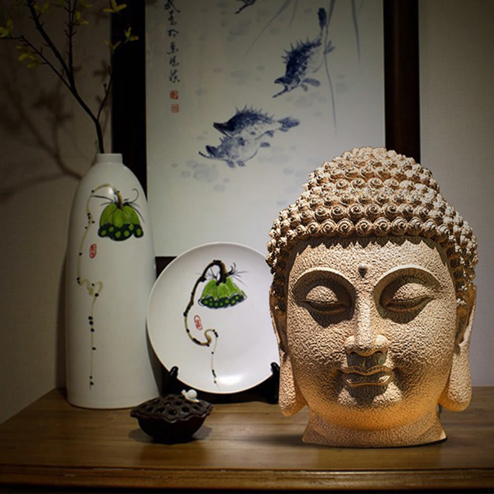 Large Meditating Buddha Statue 42cm Resin Zen Decor