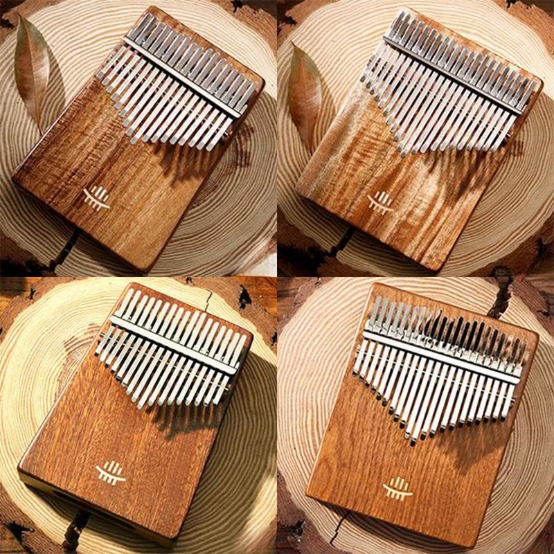 21 Keys Acacia Kalimba Thumb Piano for Meditation