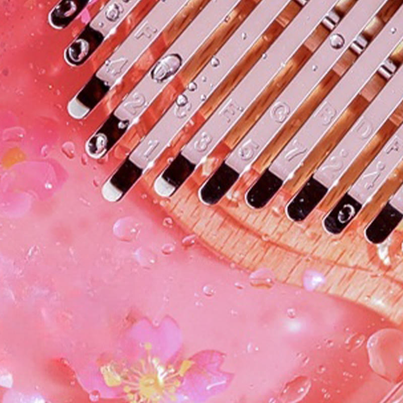 17-Key Beech Wood Kalimba Thumb Piano for Meditation