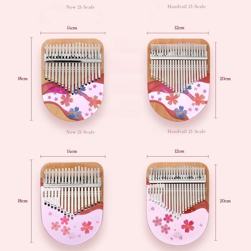 17-Key Beech Wood Kalimba Thumb Piano for Meditation