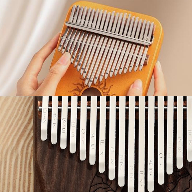 21 Keys Maple Wood Kalimba Thumb Piano for Beginners