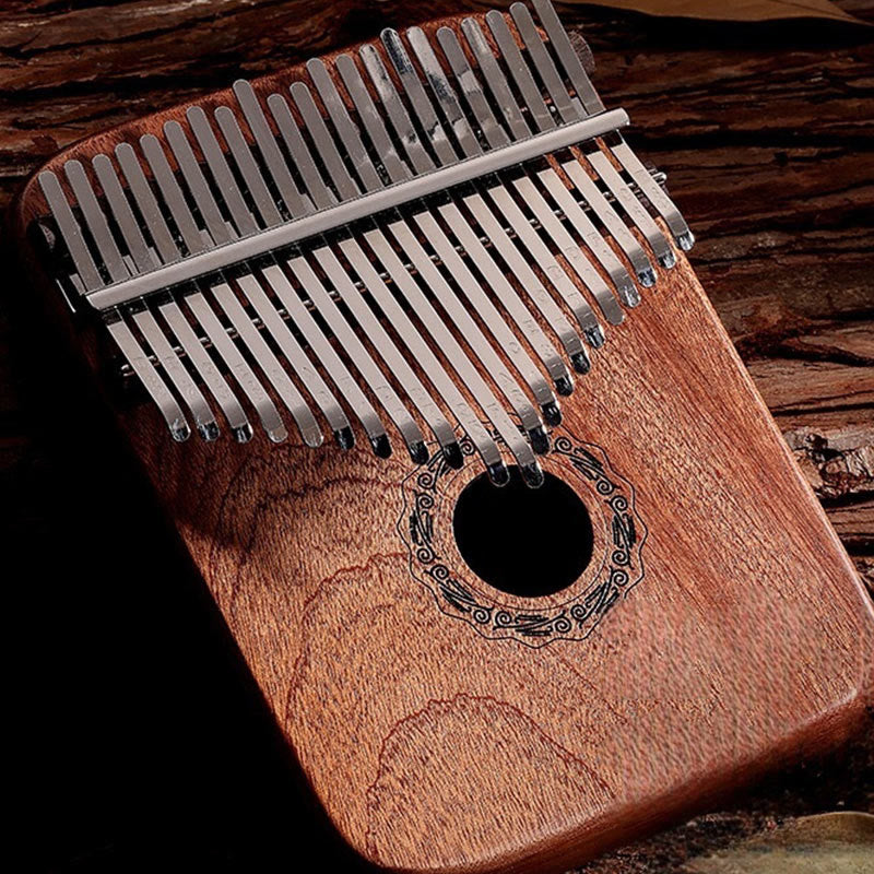 21 Keys Kalimba Thumb Piano in Yellow Sandalwood | Spiritual Music