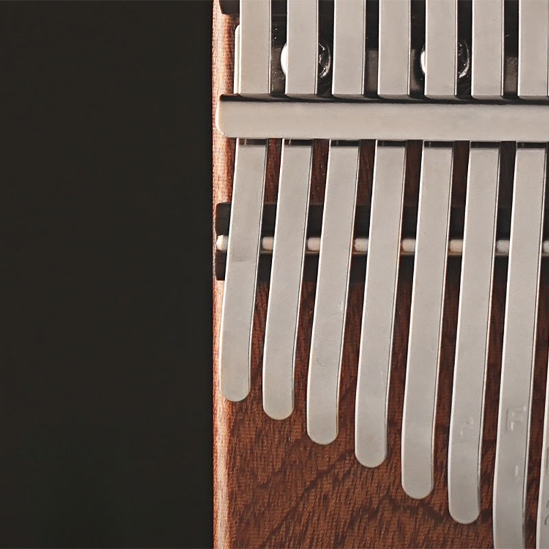 21 Keys Kalimba Thumb Piano in Yellow Sandalwood - Meditation Music