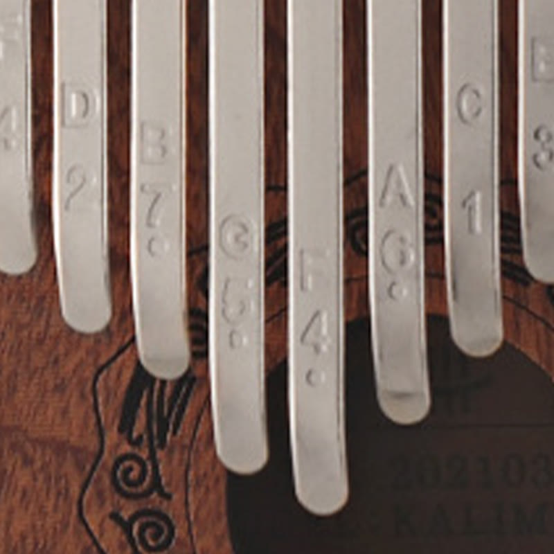21 Keys Kalimba Thumb Piano in Yellow Sandalwood - Meditation Music