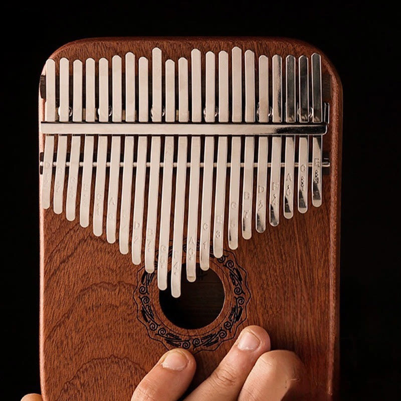 21 Keys Kalimba Thumb Piano in Yellow Sandalwood - Meditation Music