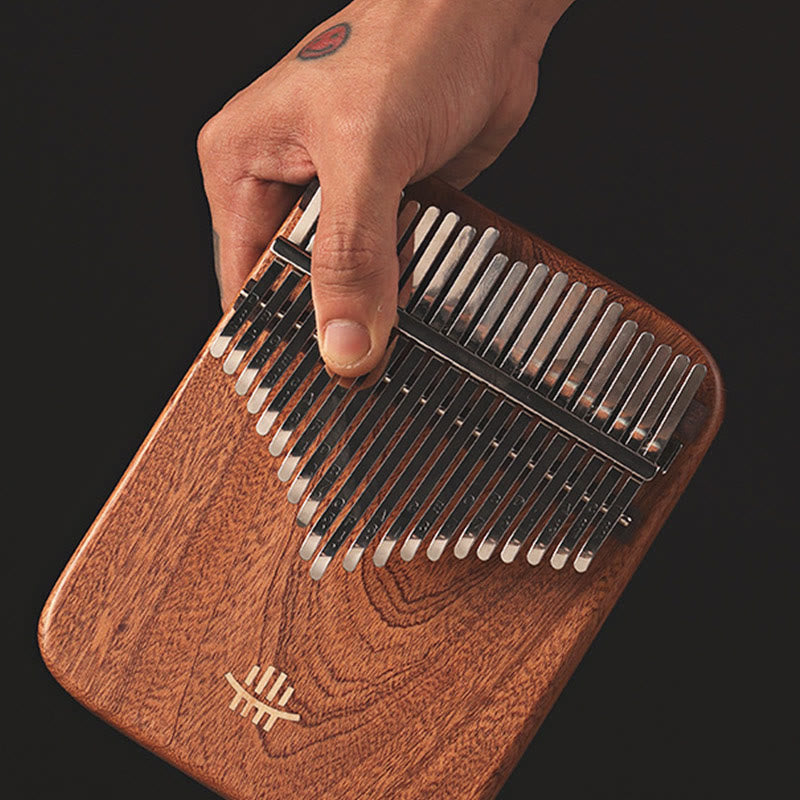 21 Keys Yellow Sandalwood Kalimba Thumb Piano for Meditation
