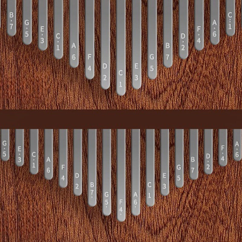 21 Keys Yellow Sandalwood Kalimba Thumb Piano for Meditation