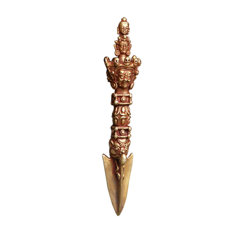 4.72in Copper Meditation Dorje Handmade in Nepal Ritual Strength