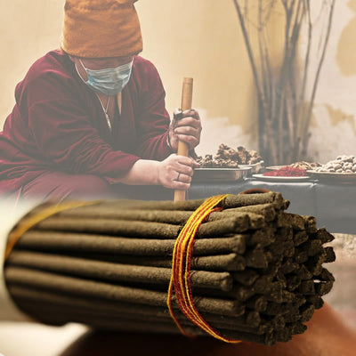 Natural Tibetan Incense Sticks | Protection & Healing Aroma 57-Pack