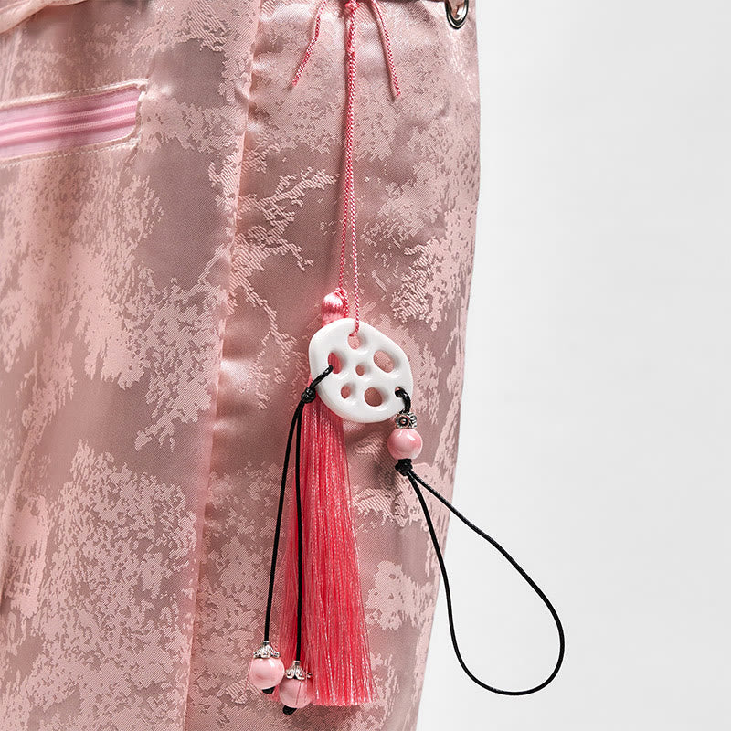Pink Lotus Embroidered Backpack | Spiritual Clothing