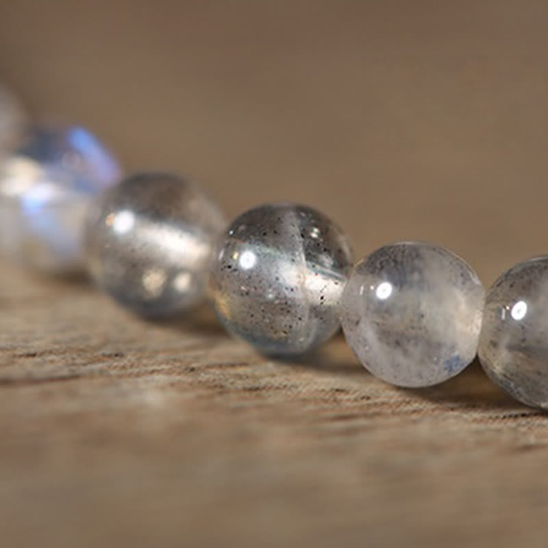 4mm Moonstone Koi Fish Healing Bracelet for Calm & Luck