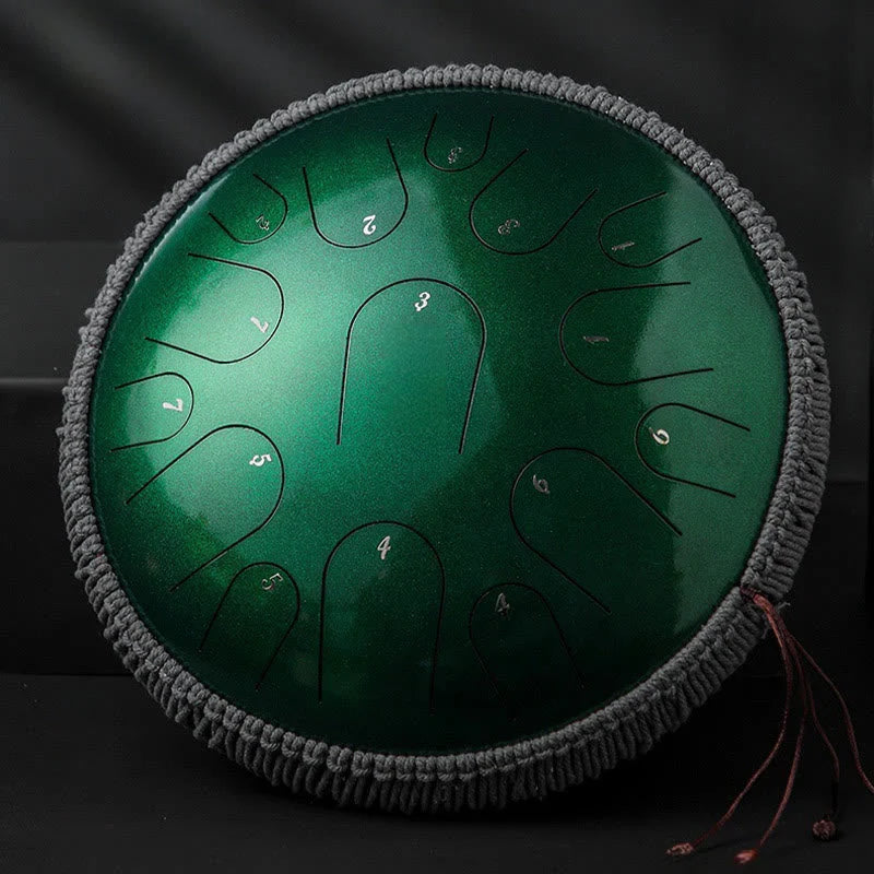 14 Inch Titanium Steel Tongue Drum, 15 Note C & D Major