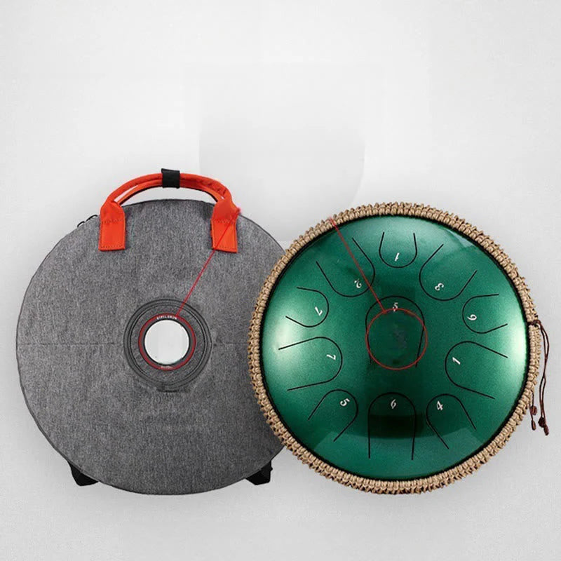 14 Inch Titanium Steel Tongue Drum, 15 Note C & D Major