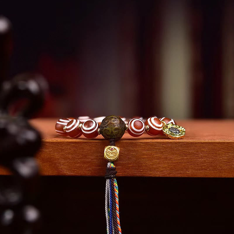 10mm Red Agate Confidence Bracelet | Healing Sounds