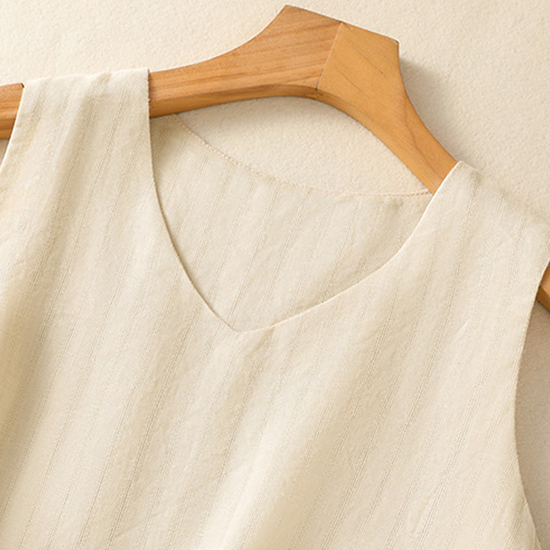 Women’s Cotton V-Neck Yoga Vest | Breathable Design