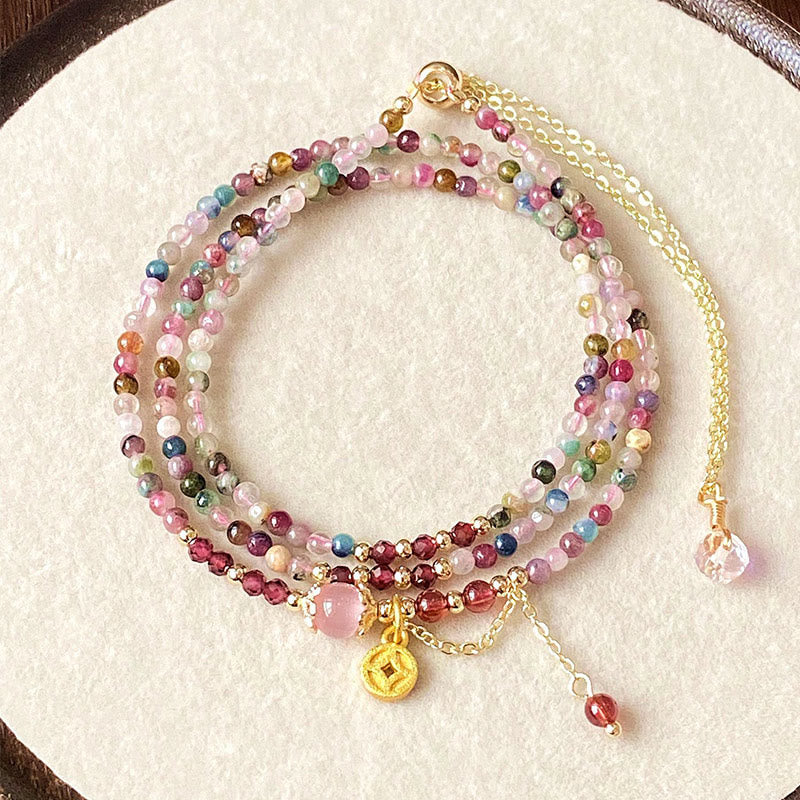 2.5mm Tourmaline Wisdom Bracelet for Women