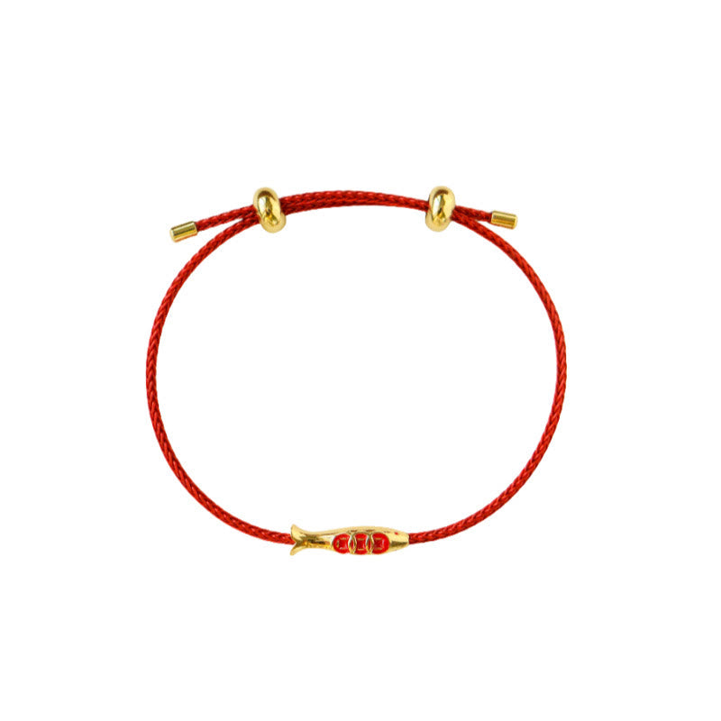 Koi Fish String Koi Fish Bracelet | Red String Wealth & Luck | Healing Sounds