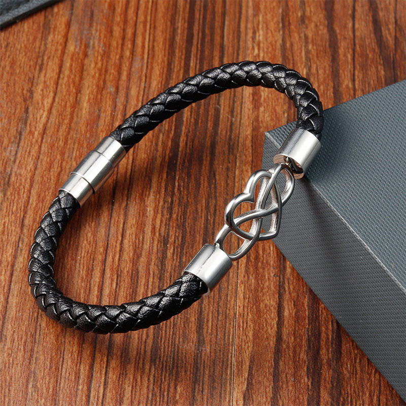 Titanium Steel Spiritual Bracelet with Magnetic Buckle for Strength