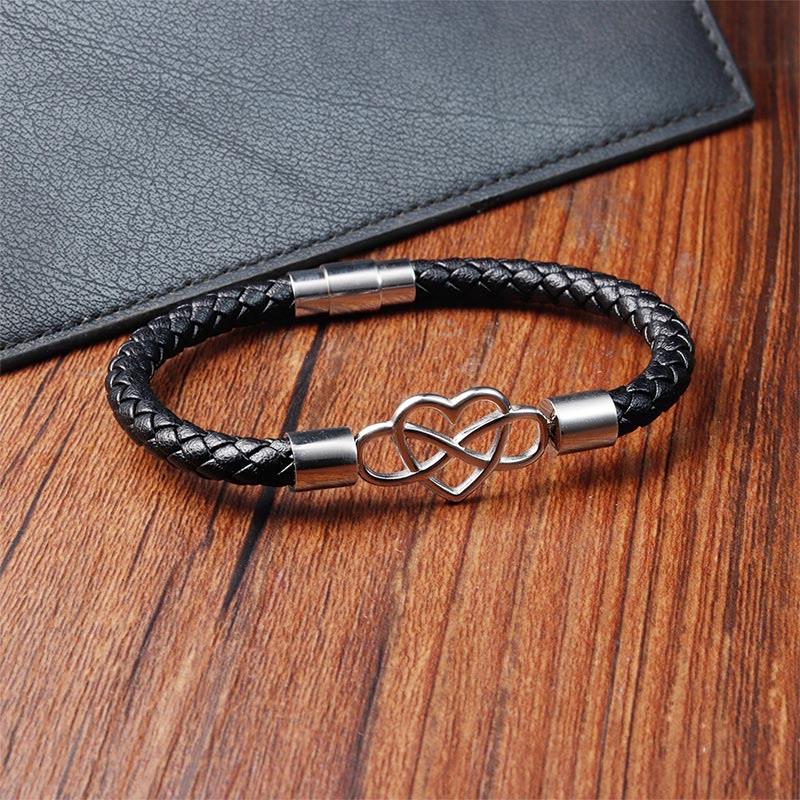 Titanium Steel Spiritual Bracelet with Magnetic Buckle for Strength