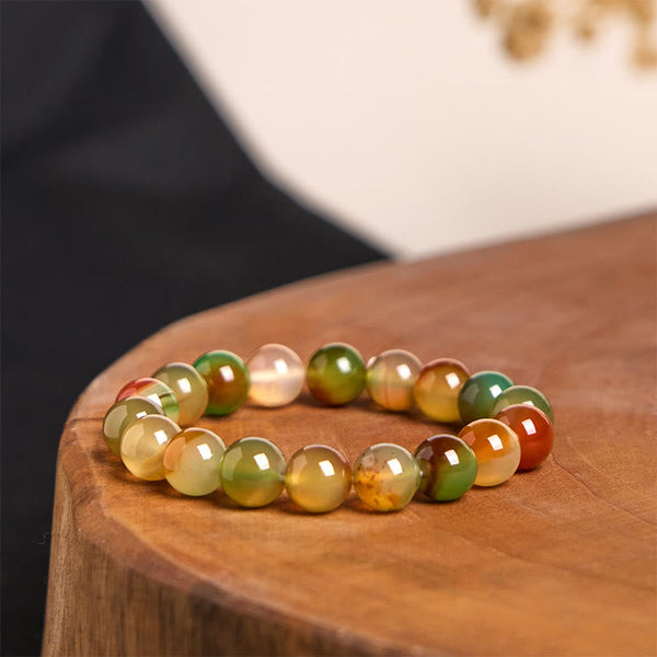 Peacock Agate 8mm Courage Bracelet | Healing Sounds