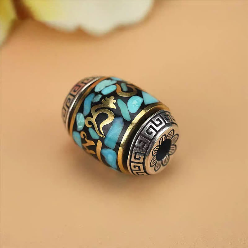 Om Mani Padme Hum Necklace Dzi Bead Protection Pendant