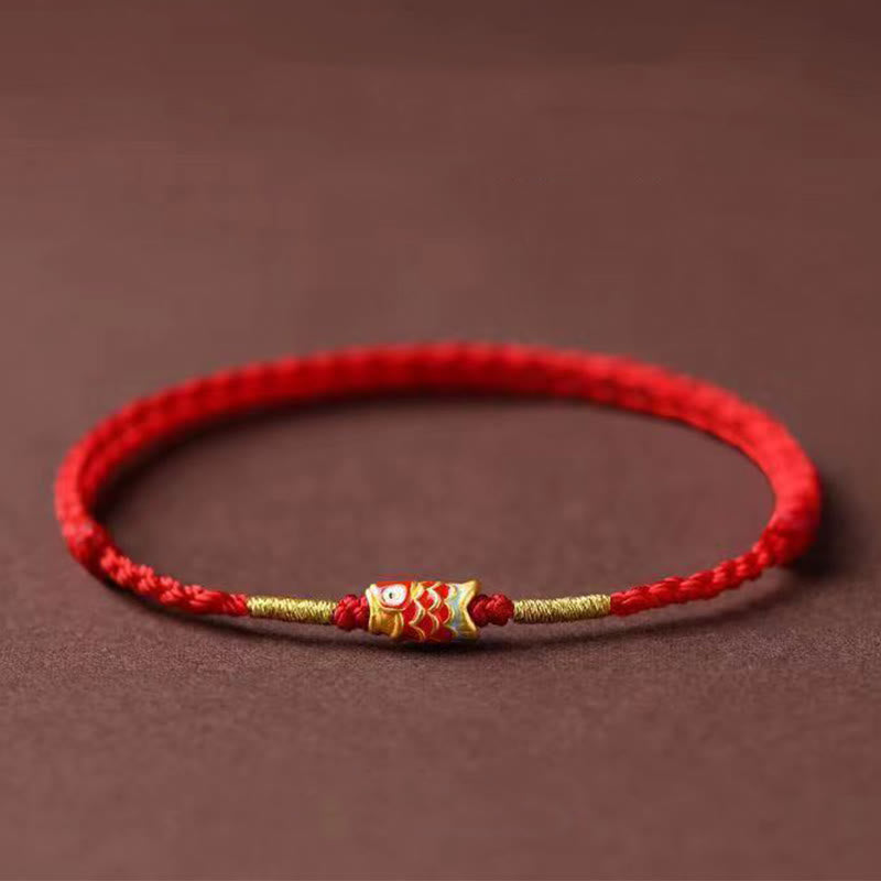 Koi Fish String Koi Fish Red String Bracelet for Luck & Protection | Healing Sounds