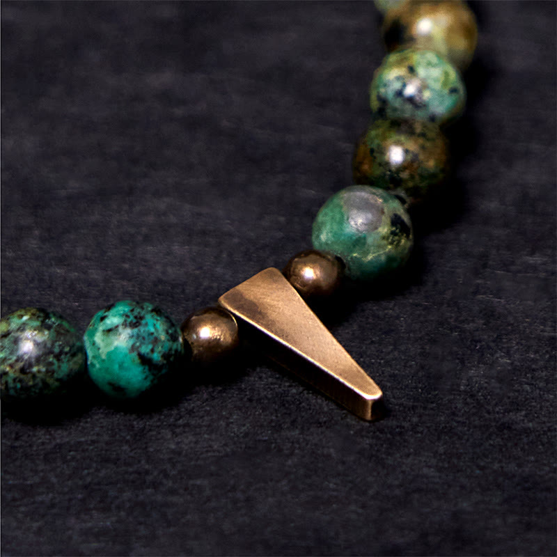 Turquoise Copper Balance Bracelet | 0.6cm Beads | Healing Energy
