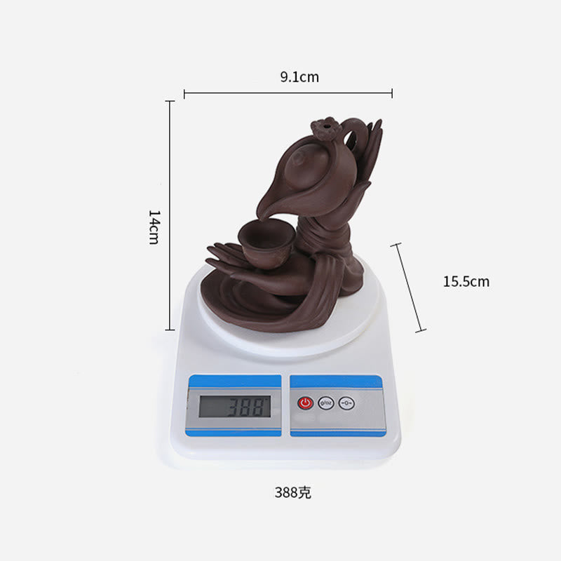 Ceramic Buddha Hand Backflow Incense Burner 13.7cm