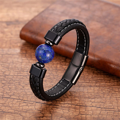 18-20cm Black Onyx Om Mani Padme Hum Serenity Bracelet