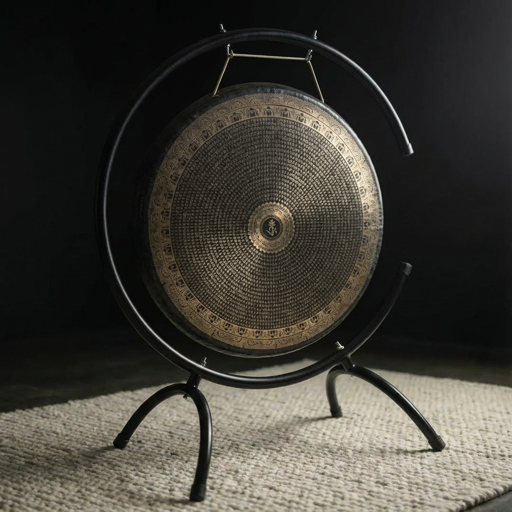 18" to 36" Ancient Chau Gong Instrument with Patterns