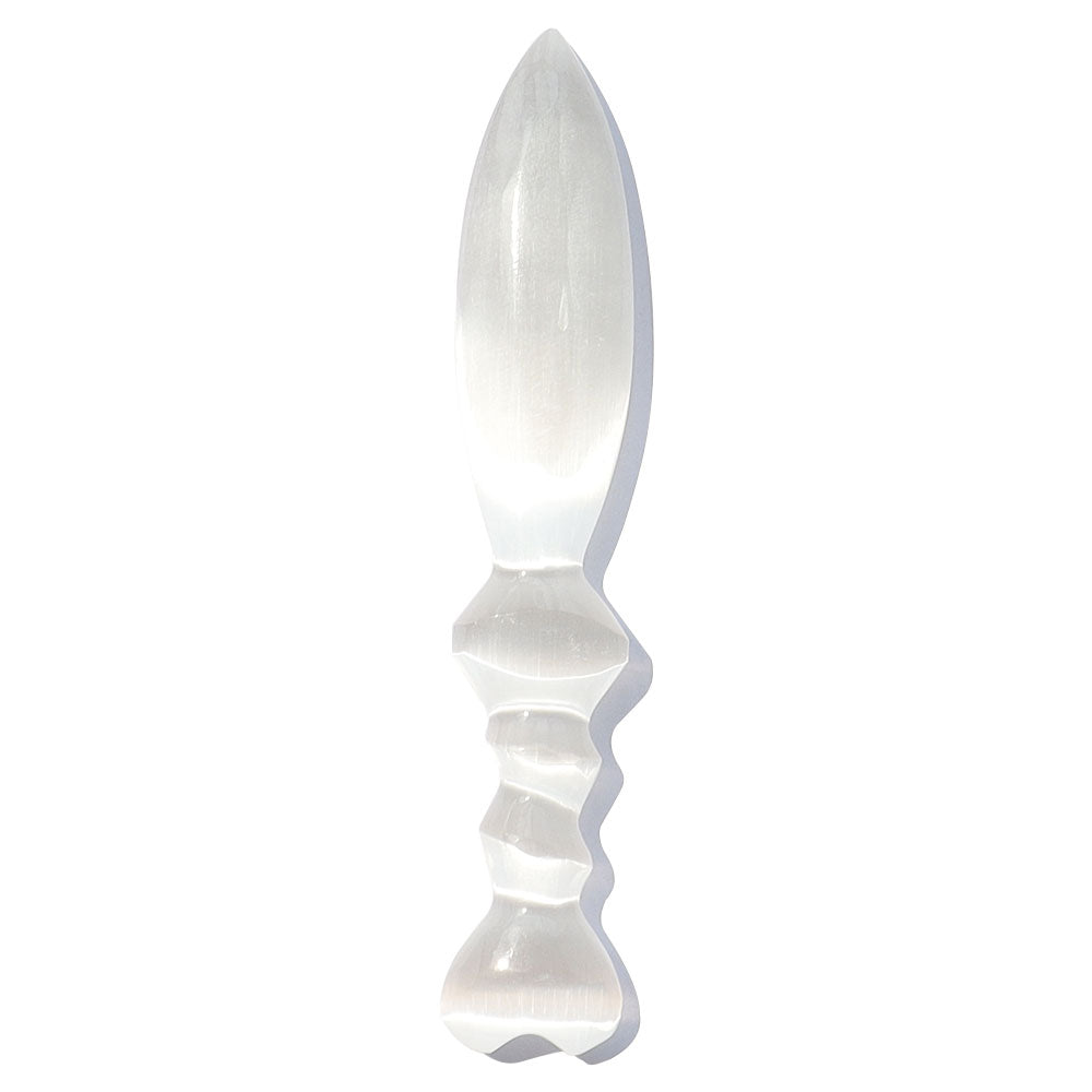 18.5cm Selenite Stone Dagger for Crystal Healing Meditation