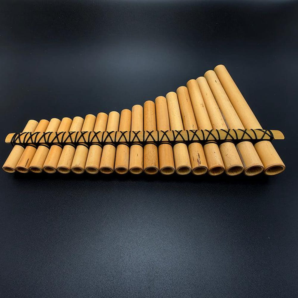 18 Pipe Bamboo B Tone Pan Flute for Beginners - Flute - On sale