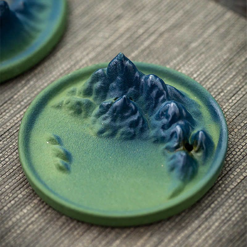 Creative Ceramic Mountain River Backflow Incense Burner