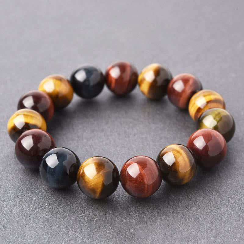 8mm Tiger Eye Bracelet for Positive Protection & Courage