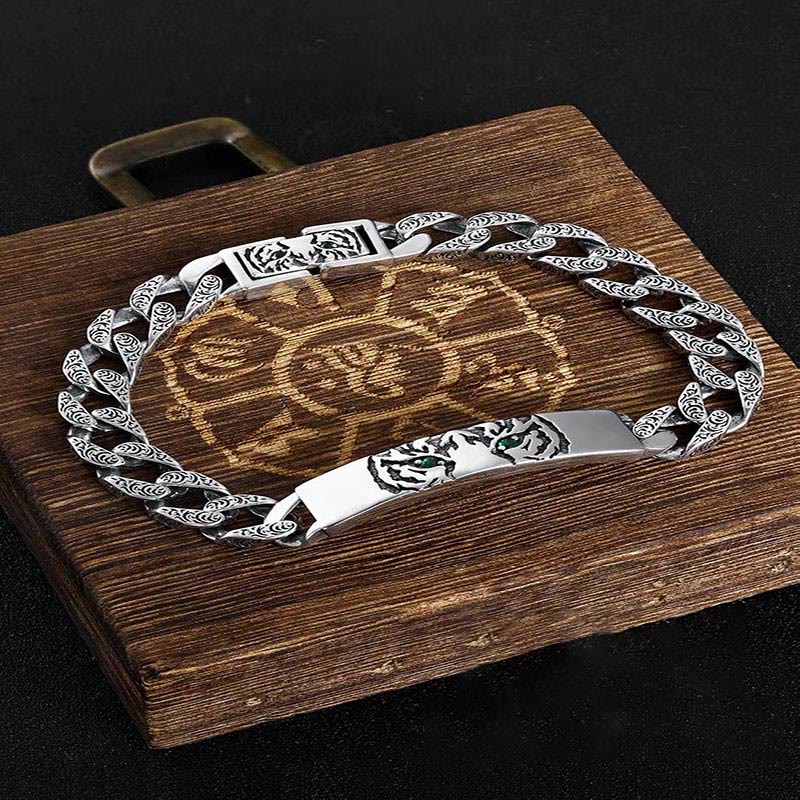 18cm Copper Tang Dynasty Flower Luck Chain Bracelet