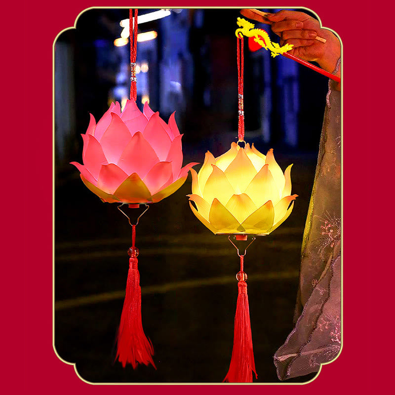DIY Lotus Flower Dragon Lantern | Spiritual Home Accent