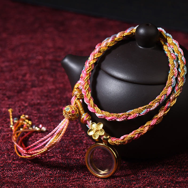 Tibetan Handmade Luck Double Wrap Colorful String Bracelet