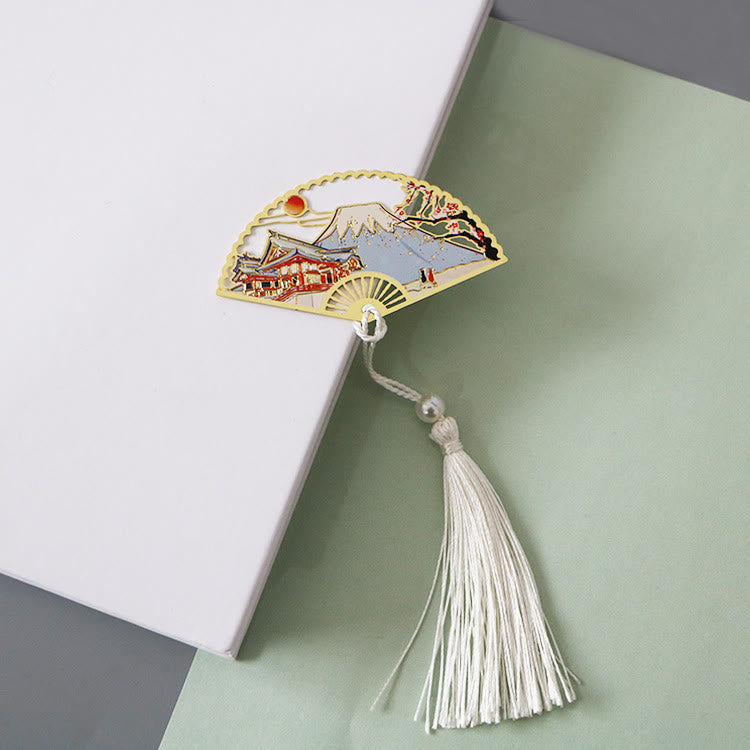 Traditional Lotus Symbol Brass Bookmark | New Beginnings