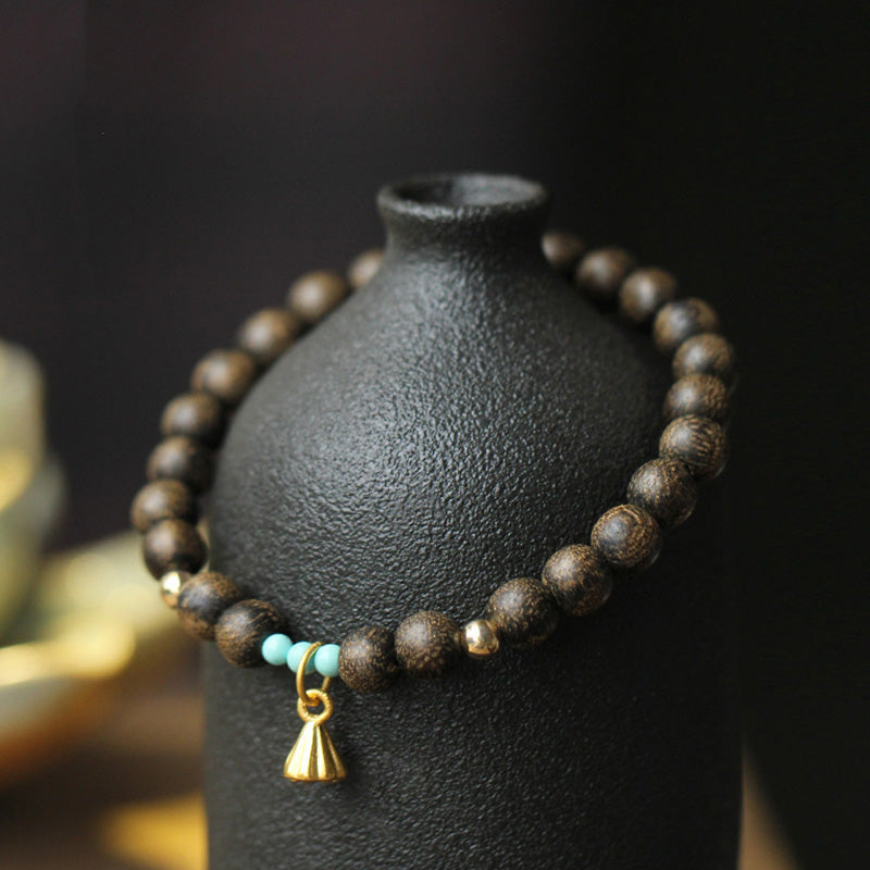 Agarwood Lotus Strength Bracelet for Balance & Calm